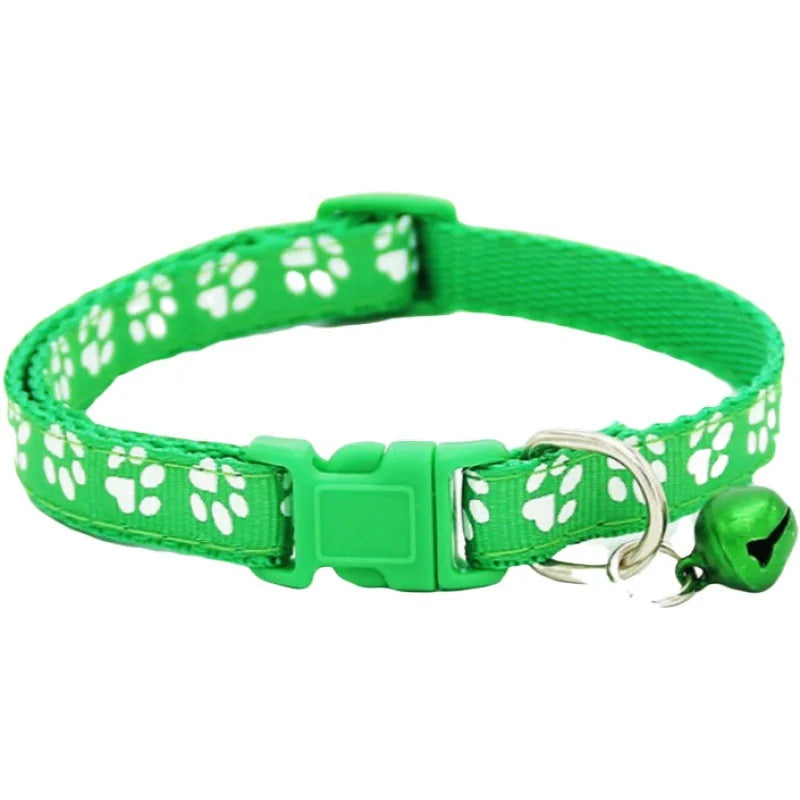 1Pc Colorul Pet Supplies Cat Collar with Bell Adjustable Buckle Collar Cat Pet Supplies Cat Accessories Collar Small Dog Collar