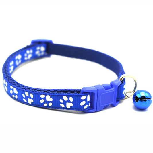 1Pc Colorul Pet Supplies Cat Collar with Bell Adjustable Buckle Collar Cat Pet Supplies Cat Accessories Collar Small Dog Collar