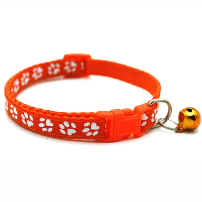 1Pc Colorul Pet Supplies Cat Collar with Bell Adjustable Buckle Collar Cat Pet Supplies Cat Accessories Collar Small Dog Collar