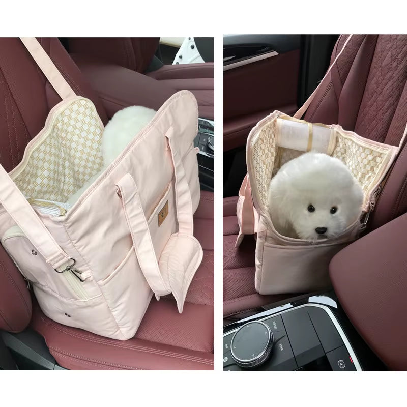 Portable Pet Cat Shoulderhandbag Pet Dog Carrier Bag Car Seat Nonslip Dog Carriers Safe,Puppy Cat Pet Bed Chihuahua Pet Products