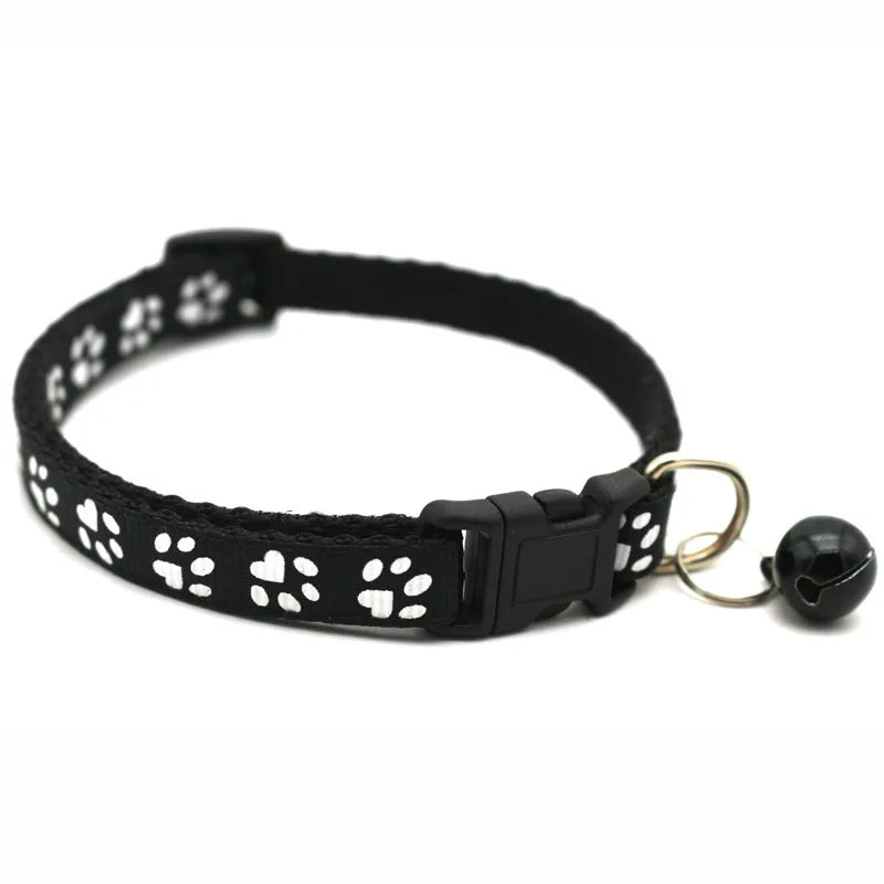1Pc Colorul Pet Supplies Cat Collar with Bell Adjustable Buckle Collar Cat Pet Supplies Cat Accessories Collar Small Dog Collar