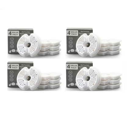 4/8/32Pcs Replaced Activated Carbon Replacement Fountain Filters for Cat Pet Dog Water Drinking Dispenser Replacement Set