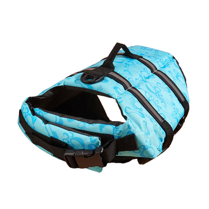 Dog Life Jacket Reflective Adjustable Summer Large Dogs Swimwear Safety Vest Surfing Sailboat Enhanced Buoyancy Pet Life Jacket