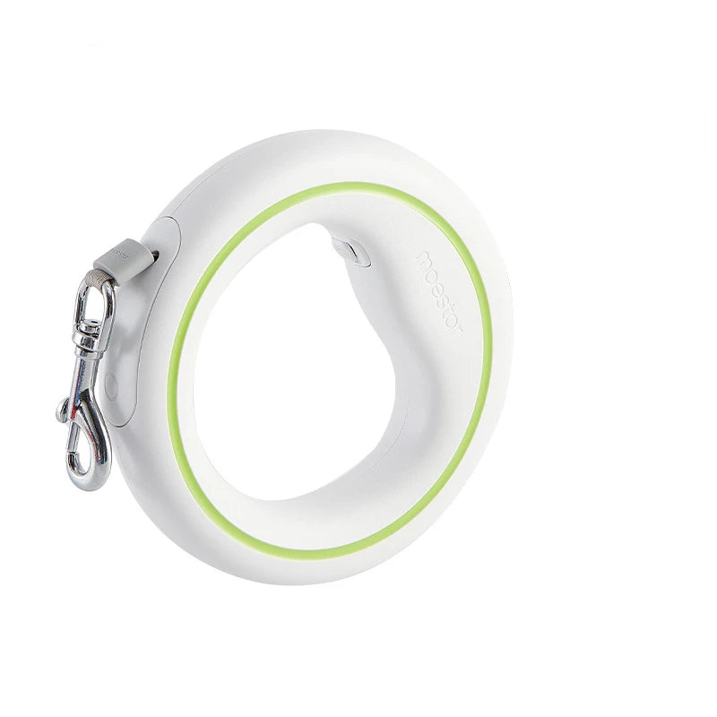 Moestar UFO Retractable Leash 2 Lite Metal Buckle Anti-Slip Handle One-Handed Brake Pause Lock Leash for Small & Medium Size Dog