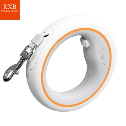 Moestar UFO Retractable Leash 2 Lite Metal Buckle Anti-Slip Handle One-Handed Brake Pause Lock Leash for Small & Medium Size Dog